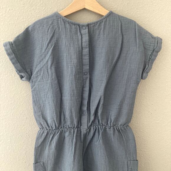 Treasure & Bond Muslin Cotton Jumpsuit - Blue - Medium 8/10 - Picture 6 of 8
